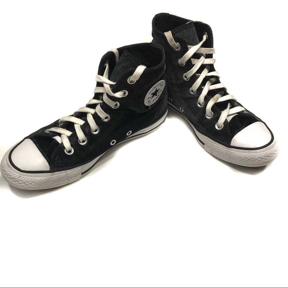Converse Velour Velvet High Tops Chucks Shoes 6